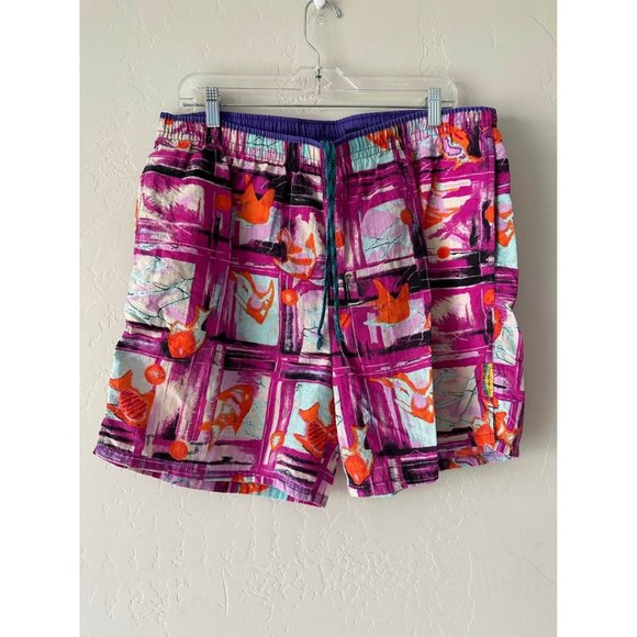 Vintage 80s/90s funky mens swim trunks - Picture 1 of 7